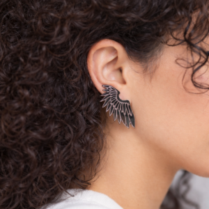 Black Wings Earrings