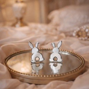 Mirror Bunny Earrings