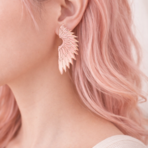 Pink Wings Earrings